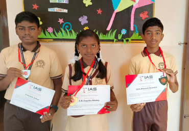 IAS Juniors Exam 2023 - School level Rankholders